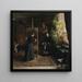 L'artiste danoise Bertha Wegmann maler et portræt - Jeanna Bauck — indrammet kunstværk på væggen