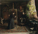 L'artiste danoise Bertha Wegmann maler et portræt - Jeanna Bauck — visning af kunstværket