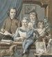 L'artisten selv og hans familie - Warner Horstink — visning af kunstværket