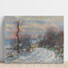 Reproduktion af maleriet af Giverny om vinteren - Claude Monet