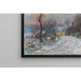 Reproduktion af maleriet af Giverny om vinteren - Claude Monet