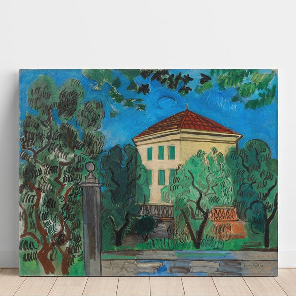 Reproduktion af maleriet L'entréen i haven - Raoul Dufy