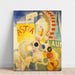 Reproduktion af maleriet L'équipe de Cardiff - Robert Delaunay