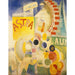 Reproduktion af maleriet L'équipe de Cardiff - Robert Delaunay