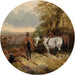 L'équipe de labour au repos - John Frederick Herring Jr — vist i et interiør