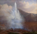 L'éruption du Grand Geyser en Islande en 1834 - Friedrich Theodore Kloss — visning af kunstværket