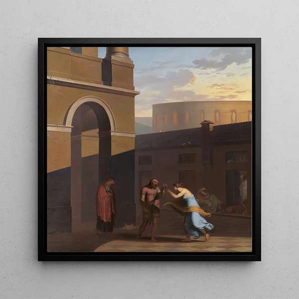 L'esclave Davus et la servante Mysis de l'Andria de Térence - Nicolai Abildgaard