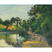 Reproduktion af maleriet L'étang Au Soleil Couchant, Montfoucault - Camille Pissarro