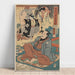 Reproduktion af maleriet Lækkert kunsttryk af Utagawa Kuniyoshi: Den mærkelige historie om Ukiyo Matahei og hans berømte malerier