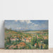 Reproduktion af maleriet af L'hermitage en sommer, Pontoise - Camille Pissarro