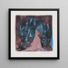 L'homme à l'épée à double tranchant, Vision des sept candélabres - Ernst Ludwig Kirchner — indrammet kunstværk på væggen