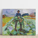 Reproduktion af maleriet L'homme dans le champ de choux - Edvard Munch