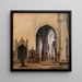 L'intérieur de S. Maria sopra Minerva à Rome - Constantin Hansen — indrammet kunstværk på væggen