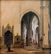 L'intérieur de S. Maria sopra Minerva à Rome - Constantin Hansen — visning af kunstværket