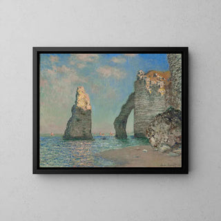 Nålen og Aval-klippen af Claude Monet