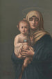 Madone og Jesus, der holder verden - L. Coillagi — visning af kunstværket