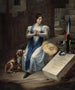 La Femme au chien - L. S. Jean — visning af kunstværket