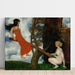 Reproduktion af maleriet La Balançoire - Franz von Stuck