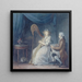 La Belle Harpiste - Jean-Baptiste Mallet — indrammet kunstværk på væggen