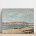 Reproduktion af maleriet La Berge à Saint-Mammès - Alfred Sisley