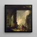 La Blanchisserie - Hubert Robert — indrammet kunstværk på væggen