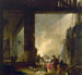 La Blanchisserie - Hubert Robert — visning af kunstværket