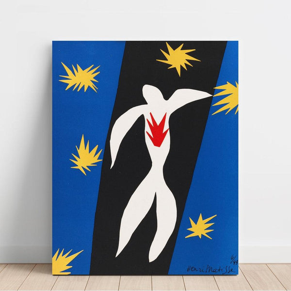 Reproduktion af maleriet La Chute d’Icare - Henri Matisse