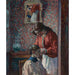 Reproduktion af maleriet La Coiffure - Henri Lebasque