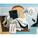 Reproduktion af maleriet La Colombe Poignardée - Louis Marcoussis