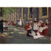 Reproduktion af maleriet af børnehjemmets gård i Amsterdam - Max Liebermann