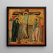 La Crucifixion - Maître de la chapelle Dotto — indrammet kunstværk på væggen
