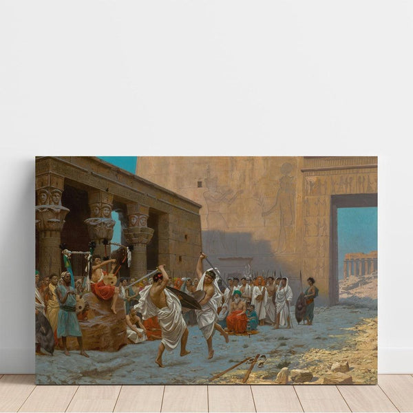 Reproduktion af maleriet La Danse Pyrrhique - Jean-Léon Gérôme