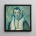 La Femme L'Hermine efter Le Greco - Paul Cézanne — indrammet kunstværk på væggen