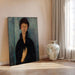 Reproduktion af maleriet La Femme aux yeux bleus - Amedeo Modigliani