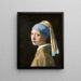 Reproduktion af maleriet af Johannes Vermeer - Pige med perleørering