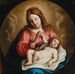 La Madone et l'Enfant - Giovanni Battista Salvi da Sassoferrato — vist i et interiør