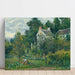 Reproduktion af maleriet af maleriet La Maison Rondest et son jardin à l'Hermitage, Pontoise - Camille Pissarro