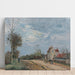 Reproduktion af maleriet af La Maison de Monsieur Musy, Route de Marly, Louveciennes - Camille Pissarro