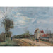 Reproduktion af maleriet af La Maison de Monsieur Musy, Route de Marly, Louveciennes - Camille Pissarro
