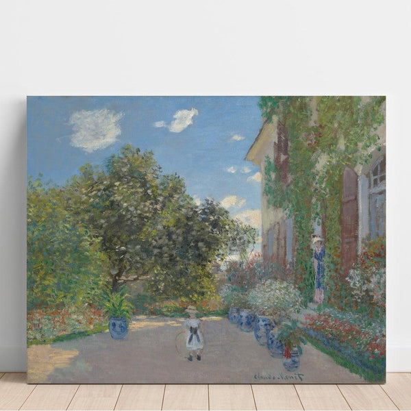 Reproduktion af maleriet La Maison de l'artiste à Argenteuil - Claude Monet