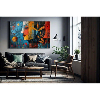 La Mosaïque de l'Esprit | Décoration d'art abstrait | Reproduction Tableau Décoration murale affiche copie