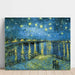 Reproduktion af maleriet af maleriet Stjernenat over Rhône - Vincent Van Gogh
