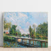 Reproduktion af maleriet La Passerelle - Chemin de Halage du Canal du Loing - Alfred Sisley