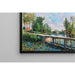 Reproduktion af maleriet La Passerelle - Chemin de Halage du Canal du Loing - Alfred Sisley