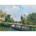 Reproduktion af maleriet La Passerelle - Chemin de Halage du Canal du Loing - Alfred Sisley