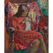 Reproduktion af maleriet La Petite Couseuse - Henri Lebasque