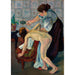 Reproduktion af maleriet La Petite Fille au Miroir - Suzanne Valadon