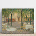 Reproduktion af maleriet La Place des buveurs d'eau, Aix-les-Bains - Henri Le Sidaner