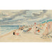 Reproduktion af maleriet La Plage de Deauville - Henri Lebasque