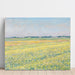 Reproduktion af maleriet La Plaine de Gennevilliers, Champs Jaunes - Gustave Caillebotte